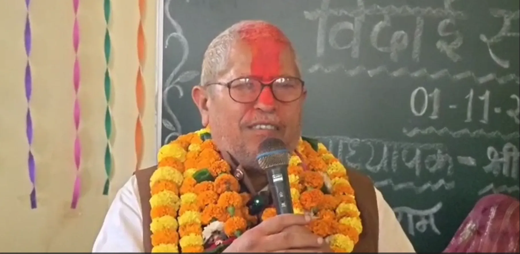 जय श्री राम के नारों से गूंजा स्कूल, बोले- बच्चों की सफलता ही मेरी पूंजी है