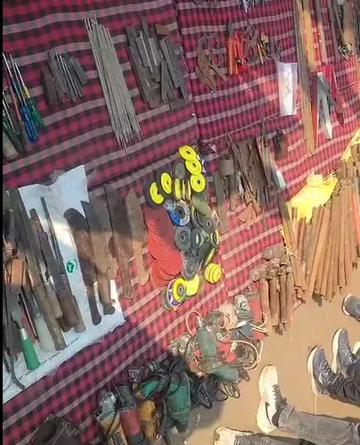 MP-महाराष्ट्र पुलिस की संयुक्त कार्रवाई, जब्त सामग्री से 500 से ज्यादा हथियार बनाए जा सकते